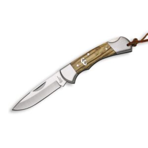 ABKT Cattleman Lockback Sagebrush Folding Knife, Zebrawood