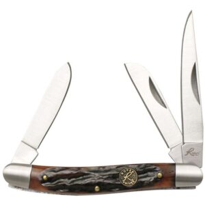 Roper Knives Stockman Chaparral Series Knife, Brown Bone