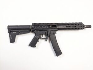 Wraithworks WARSCORP9 Side-Charging AR Pistol - Black | 9mm | 8.5" Barrel | 7" M-LOK Rail | Magpul BSL Arm Brace | Accepts Scorpion Mags