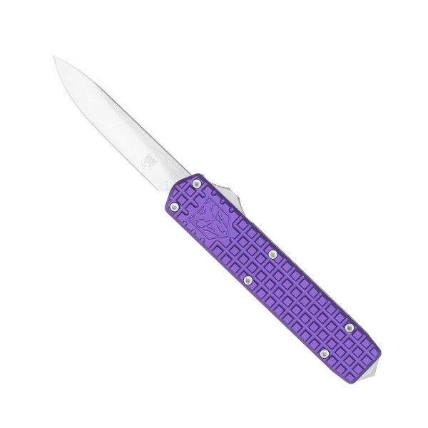 CobraTec Small Warrior Purple OTF Knife M390 Drop Point