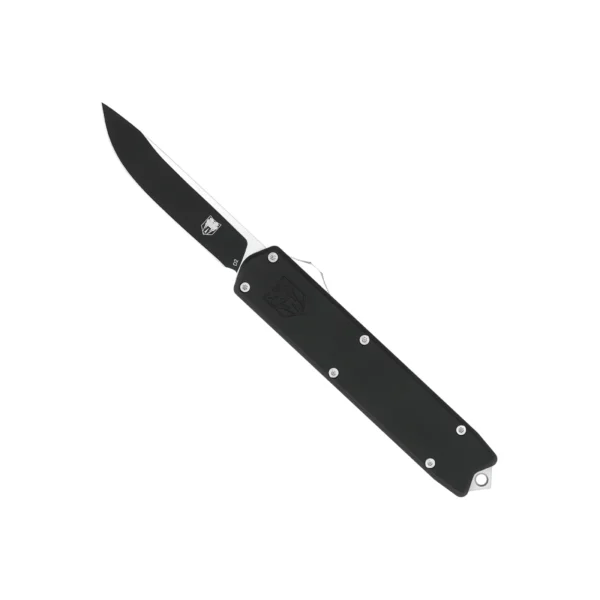 CobraTec Dominator Black OTF Knife 2.75-inch Medium Drop Point