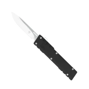 CobraTec Gentlemen's Gen II Black OTF Knife, 2.8-Inch 154CM Drop Point