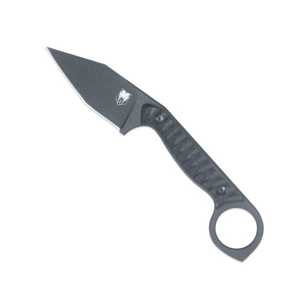 CobraTec Wolfteeth Fixed-Blade Tanto Knife, Black