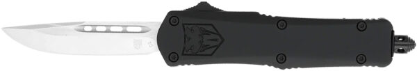 CobraTec FS-3 Medium 3-inch Black Drop Point OTF Knife