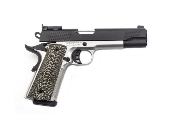 Tisas 1911 D10 Pistol, 10mm Auto, Stainless/Black, 8-Round