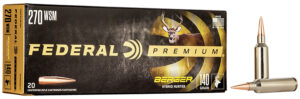 Federal Premium .270 Winchester Short Magnum (WSM) 140 gr Berger Hybrid Hunter, 20-Round Box