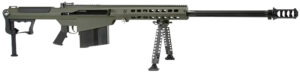 Barrett 14555 M107A1 50 BMG 10+1 29" Chrome-Lined Fluted Barrel, OD Green Cerakote Aluminum Receiver, OD Green Fixed Stock w/Thermal-Guard Cheek Piece & Sorbothane Recoil Pad, Optics Ready