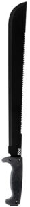 S.O.G SOG-MC02-N SOGfari 18" Black Powder Coated 3Cr13MoV SS Blade Black Kraton Handle 24" Long Includes Sheath