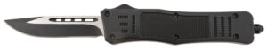 Steel River Knives T618BDP Spartan Medium 3.25" Drop Point Plain Black/Silver 440C SS Blade/ 4.50" Black Aluminum Zinc Alloy Handle