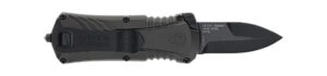 M&P Accessories 1219171 M&P Compact 1.90" OTF Plain Black Oxide Stainless Steel Blade, Gray/Black Aluminum Handle