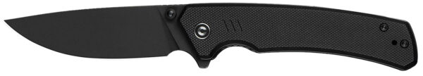 Civivi Knives C24012-1 Merit 3.28" Folding Drop Point Plain Black Stonewashed 14C28N Steel Blade, Black Textured G10 Handle