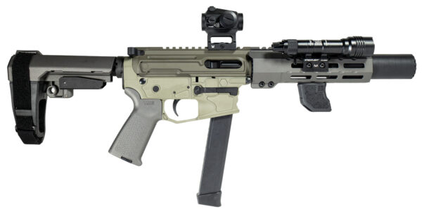 Shark Coast Tactical Sneeky Pete SD-9 Deluxe 9mm Pistol with YHM R9 Suppressor, 33-Round