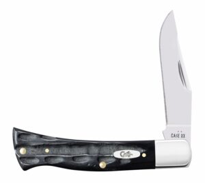 Case Axe Handle Slip Joint Folding Knife, Jigged Buffalo Horn