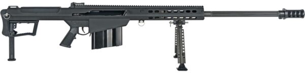 Barrett 20184 M107A1 50 BMG 10+1 29" Fluted Barrel, Picatinny Rail Receiver, M-LOK Handguard, QD BiPod Forend, Black Polymer Grip