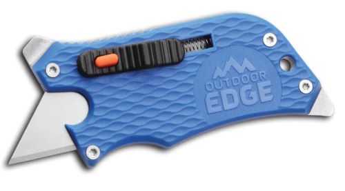 Outdoor Edge Slidewinder Utility Knife, Blue