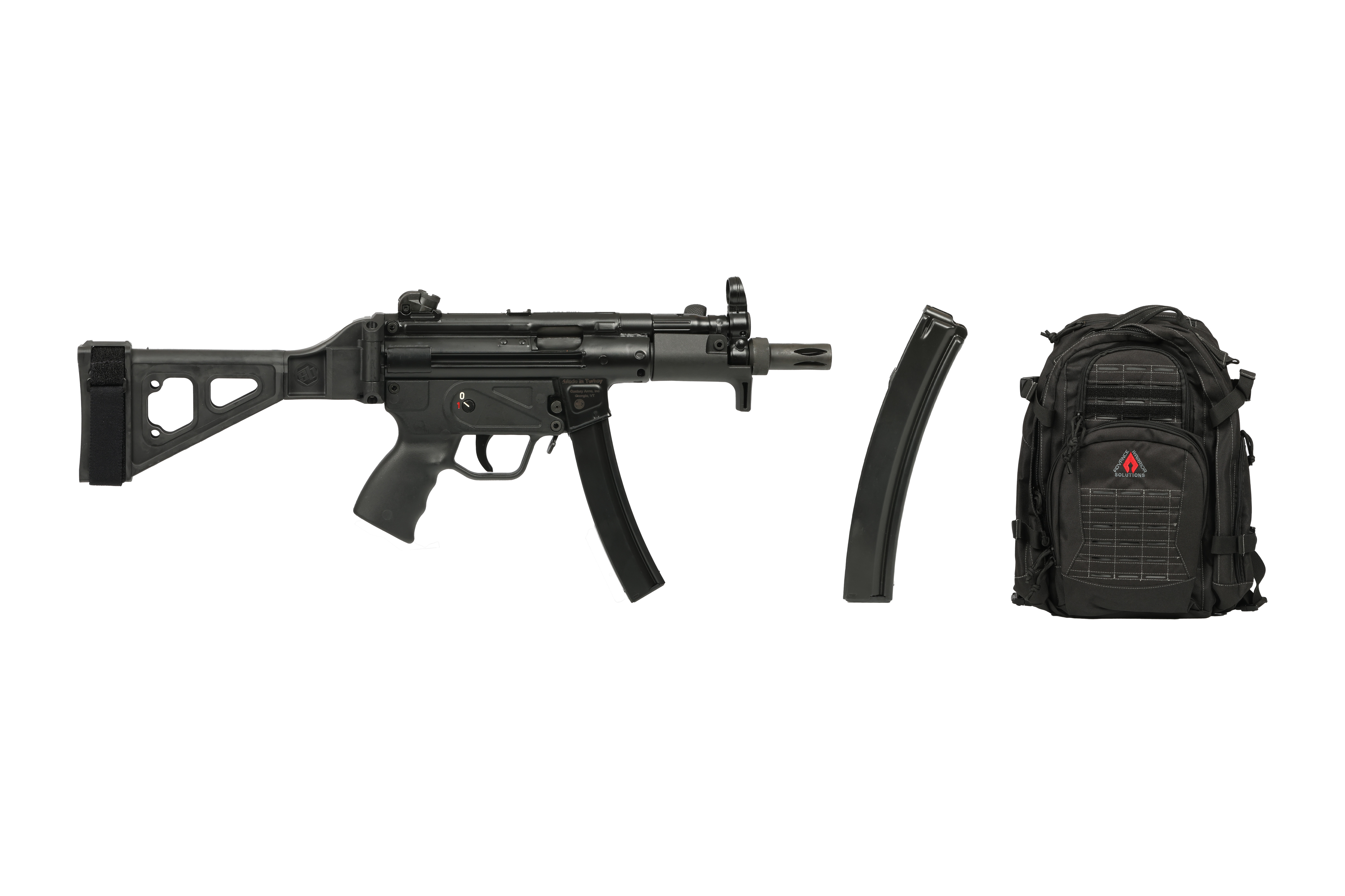 Century Arms AP5-P Pistol, 9mm, 5.75-Inch Barrel, with Brace, 30-Round - Century Arms