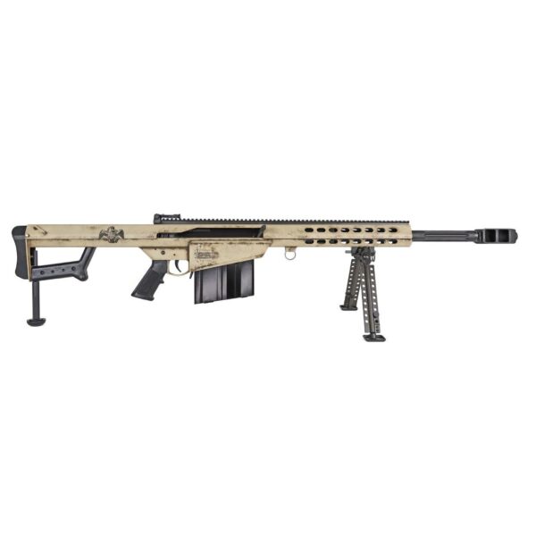 Barrett 82A1 America 250th Anniversary Rifle Package 50 BMG 10rd Magazine 20'' Fluted Barrel Tomahawk Coin and Case