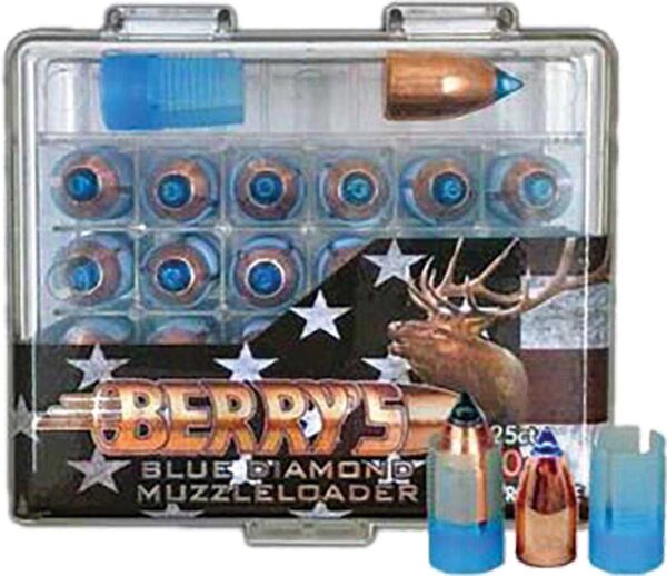 Berry's Blue Diamond Muzzleloader Bullets with Sabots, .50 Caliber, 305 Grain, 25-Count