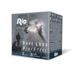Rio Bluesteel Dove Load Shotshells 12 ga 2.75" 1-1/8oz #7 1350 fps 25/ct