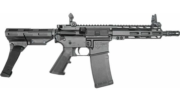 ATI MILSPORT 300BLK PISTOL 8.5" BARREL, 7" MLOK, FLIP UP SIGHTS, BRACE, 1-30RD
