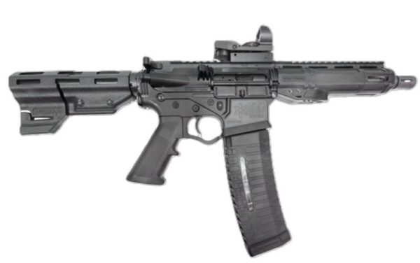 ATI ALPHA MAXX 5.56X45MM PISTOL 7.5" BBL, 7" MLOK BLACK, DUO SIGHT, 1-60RD MAG