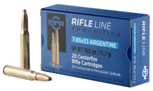 PPU 7.65X53 ARGENTINE SP 180GR 20RD BOX 10 BOXES PER CASE
