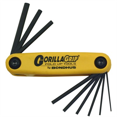 Bondhus Gorilla Grip SAE Hex Wrench 9-Piece Set, 0.050-3/16
