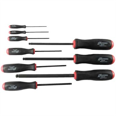 Bondhus 9-Piece Metric Hex Screwdriver Set, 1.5mm-10mm