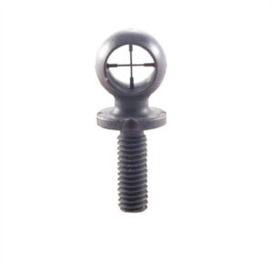 CROSSHAIRS DUPLEX HOODED FRONT SIGHT BRASS BLACK