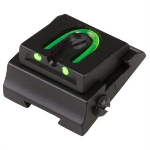 RIFLE ADJUSTABLE FIBER OPTIC 1/4'' WGOS REAR SIGHT GREEN