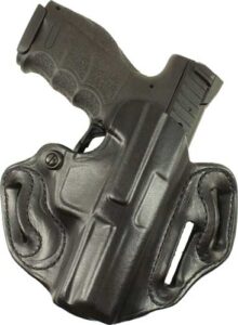 DESANTIS SPEED SCABBARD HOLSTR - RH OWB LEATHER RUGER 57 BLK