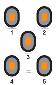 Action Target 530OC100 Bullseye Bullseye Paper 23" x 35" Multi-Color 100 Per Box