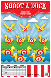 Action Target GSCARDUCK100 Entertainment Ducks Paper Hanging 23" x 35" Multi-Color 100 Per Box