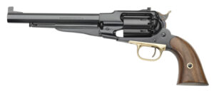 Pietta PF58STT448 1858 Remington Target Model 44 Cal 6rd 8" Blued Octagonal Steel Barrel, Cylinder & Frame, Walnut Grip, Brass Trigger Guard