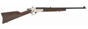 HENRY H15 BRASS SINGLE SHOT RIFLE RIS 357 MAG/38 SPL 22 IN BBL BLUE/WALNUT