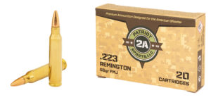 PATRIOT SPORTS LLC P223055F 223Rem 55gr Full Metal Jacket 20 Per Box/50 Case