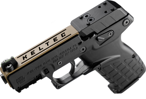 Kel-Tec P17 .22 LR 3.8-inch Pistol (Sports South Exclusive, Black/Tan), 16-Round