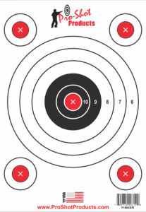 Pro-Shot P1BULLSEYE SplatterShot Hanging Heavy Paper 9" x 13" 6 Pack
