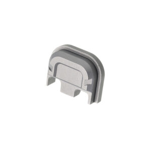 Tyrant CNC TDG5SPGREY Slide Cover Plate Chevron Design Glock Gen5 Grey Aluminum