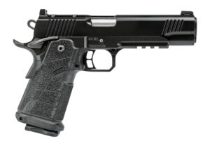 Kimber Mfg, Inc 3600300 DS Warrior 45 ACP 13+1 5" Matte Stainless Barrel, KimPro Black Optic Cut/Serrated Slide, Black Stainless Steel Frame w/Beavertail & Picatinny Rail, Black Carbon Fiber Grip, Am