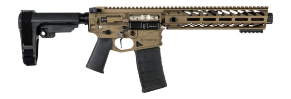 Nemo Arms BL-556-8P Battle-Light 5.56 NATO 30+1 8" Black Threaded Barrel, Burnt Bronze Aluminum Receiver w/Picatinny Rail, M-LOK Handguard, Black Polymer SB Tactical SBA3 Brace, Magpul MOE Grip, Ambi