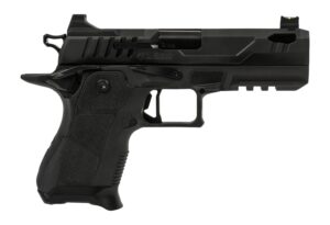 Oa Defense 2311 Pro Compact Frame 9mm Luger 15+1 4.25" DLC Black Steel Optic Ready/Serrated Slide, Black Aluminum Frame w/Picatinny Rail, Black Polymer Grip, Ambidextrous