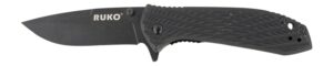 RUKO RUK0179BBK 440C 3-1/4"BLK HANDLE FOLDING