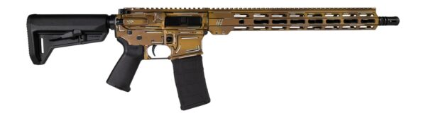 Shark Coast Tactical SCC101952AFDE Anime-15 5.56 NATO 30+1 16" Black Nitride Threaded Barrel, Flat Dark Earth Cerakote Aluminum Receiver w/Picatinny Rail, M-LOK Handguard, Magpul Collapsible Black Po