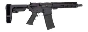 Andro Corp Industries 30010HB ACI-15 Halo 300 Blackout 30+1 10" Black Nitride Threaded Barrel, Black Anodized Aluminum Receiver w/Picatinny Rail, M-LOK Handguard, Black Polymer SBA3 Pistol Brace, A2 G
