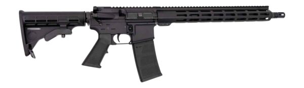 Andro Corp Industries 30016BB ACI-15 Bravo 300 Blackout 30+1 16" Black Nitride Threaded Barrel, Black Anodized Aluminum Receiver w/Picatinny Rail, M-LOK Handguard, M4 Black Polymer Stock, Black A2 Gri