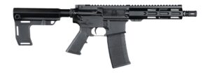 Andro Corp Industries 5568CBMPS ACI-15 CQB 5.56 NATO 30+1 8" Black Nitride Threaded Barrel, Black Anodized Aluminum Receiver w/Picatinny Rail, M-LOK Handguard, Black Polymer SBA3 Pistol Brace, A2 Grip