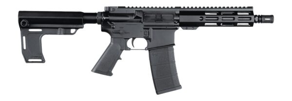 Andro Corp Industries 5568CBMPS ACI-15 CQB 5.56 NATO 30+1 8" Black Nitride Threaded Barrel, Black Anodized Aluminum Receiver w/Picatinny Rail, M-LOK Handguard, Black Polymer SBA3 Pistol Brace, A2 Grip