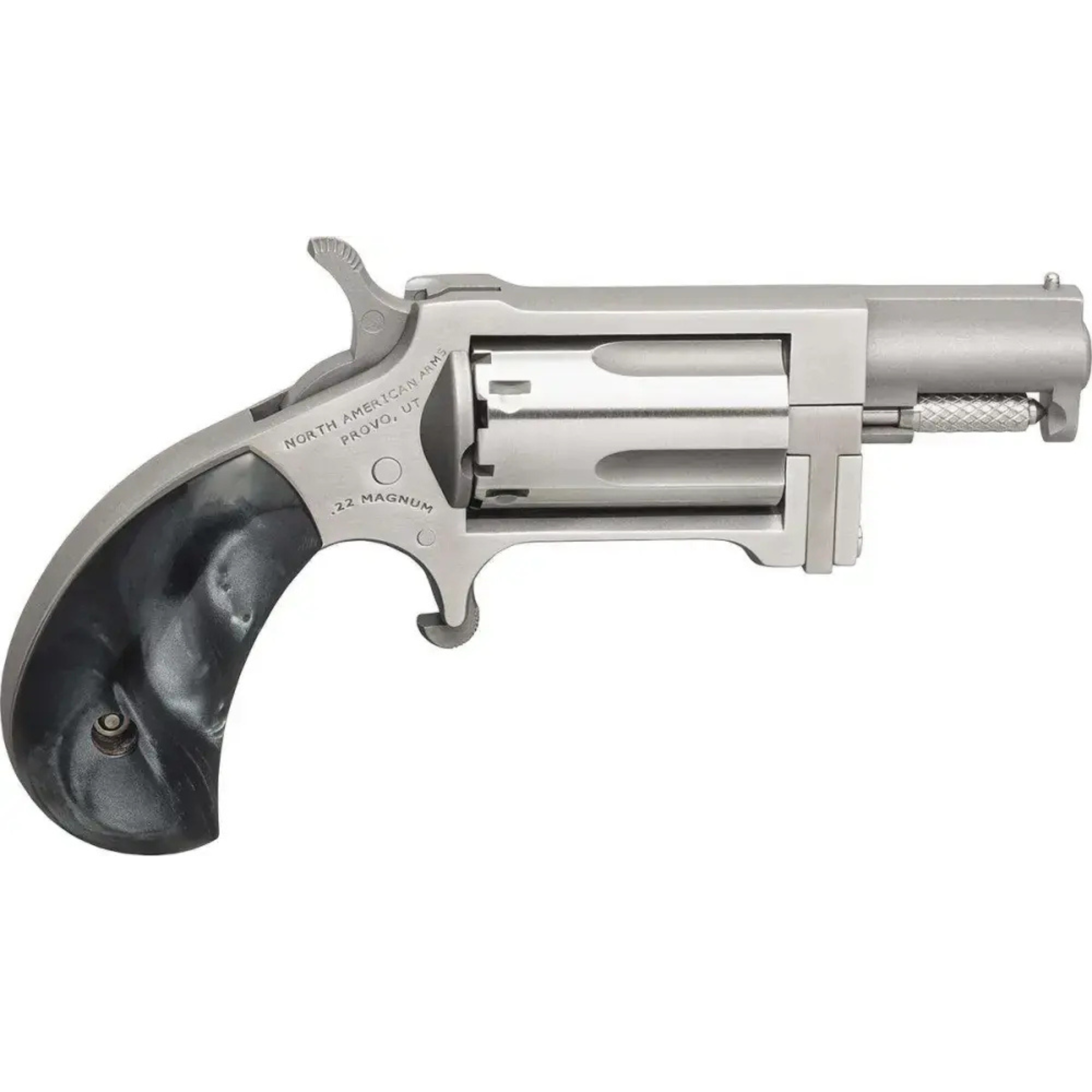 North American Arms Swing-Out .22 WMR Revolver, Black Pearl Grip