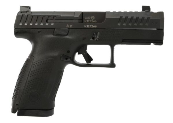 CZ P-10C 9MM 4IN BARREL 10RD BLACK FINISH PORTED OPTICS-READY BARREL AND SLIDE BLACK POLYMER FRAME NITRIDE SLIDE FIXED SIGHTS 3 BACKSTRAPS REVERSIBLE MAG CATCH 01578